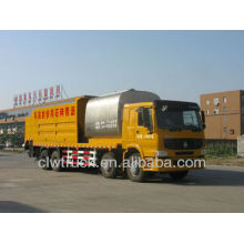 HOWO 8m3 asphalt tank 14m3 Gravel bucket Synchronized crushed stone seal layer truck